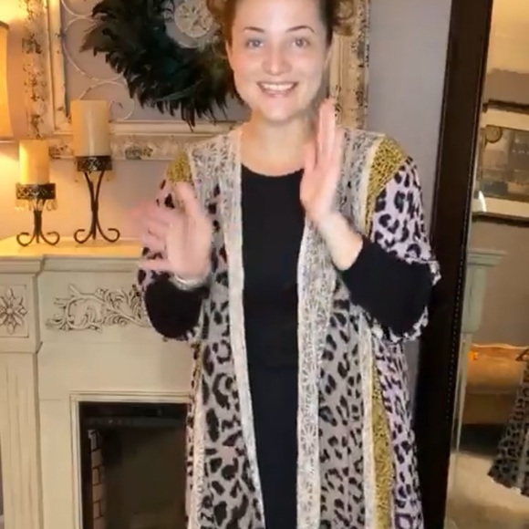 Leopard print mix cardigan - Picture 5 of 9